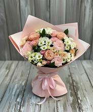 Букет цветов из:  Гвоздики, Розы и Хризантемы в Карымском