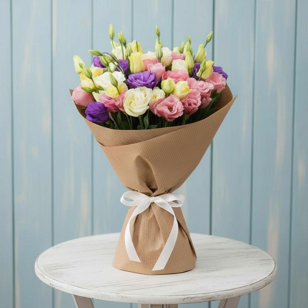 Букет цветов из: Лизиантусы в Карымском