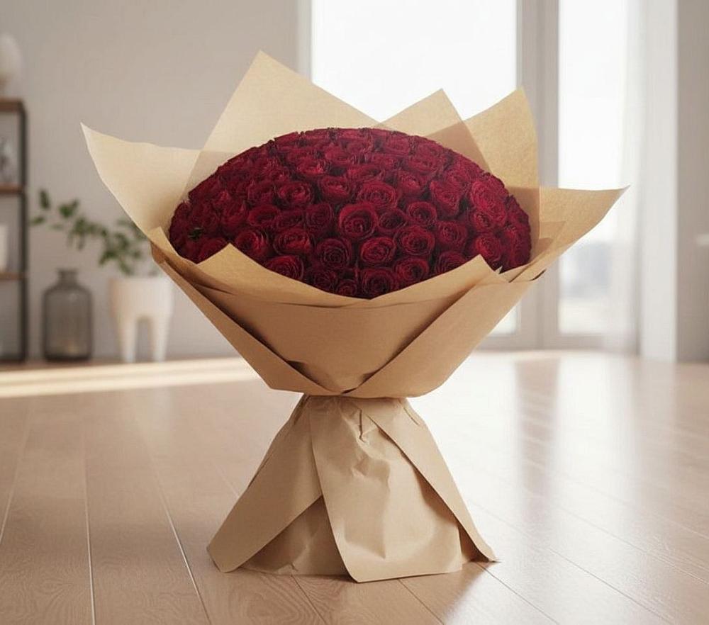 Букет 101 Красная роза в Карымском