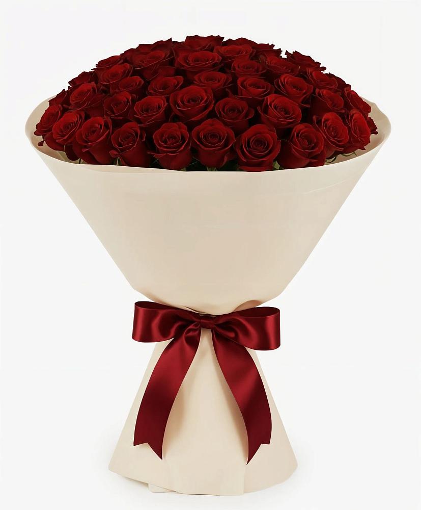 Букет 101 Бордовая роза Блэк Бакарра в Карымском