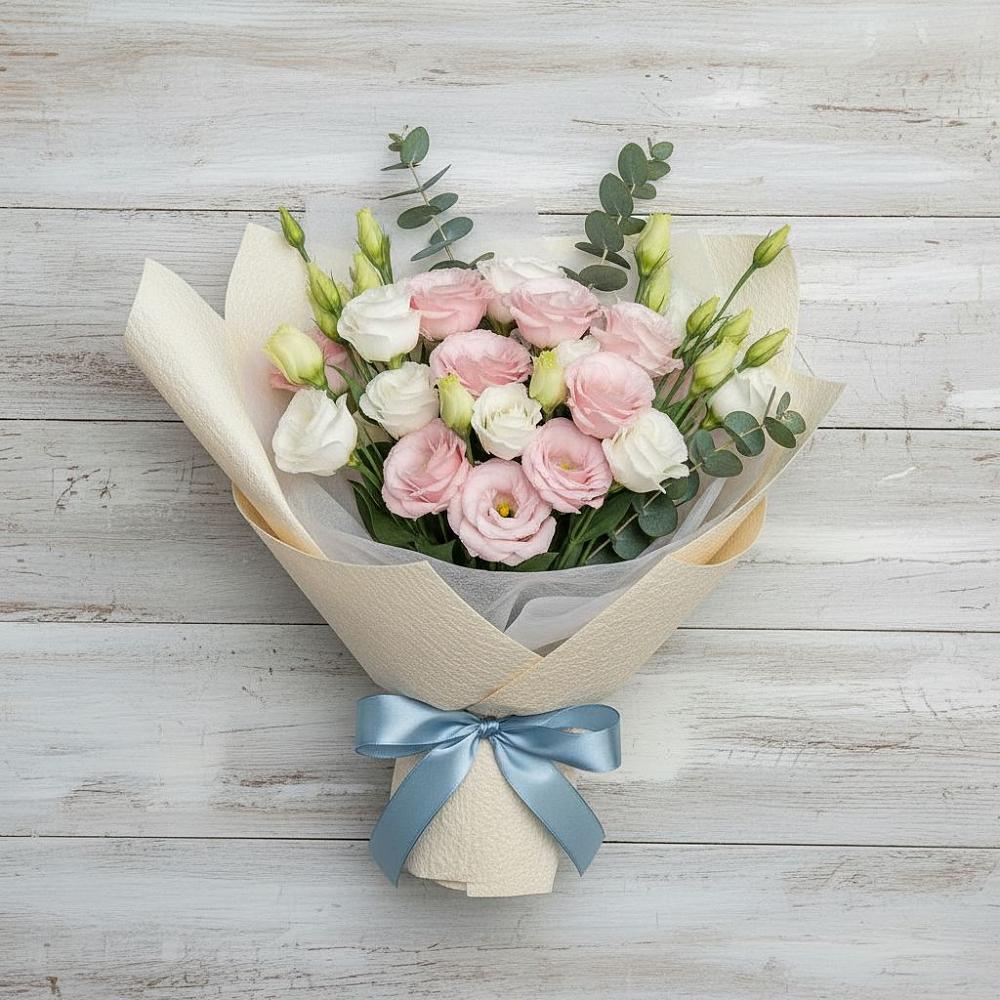 Букет цветов из: Лизиантусы в Карымском